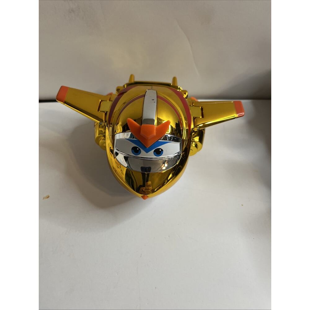 Super Wings 5" Transforming Action Figure "Golden Boy" Gold Plane to Robot